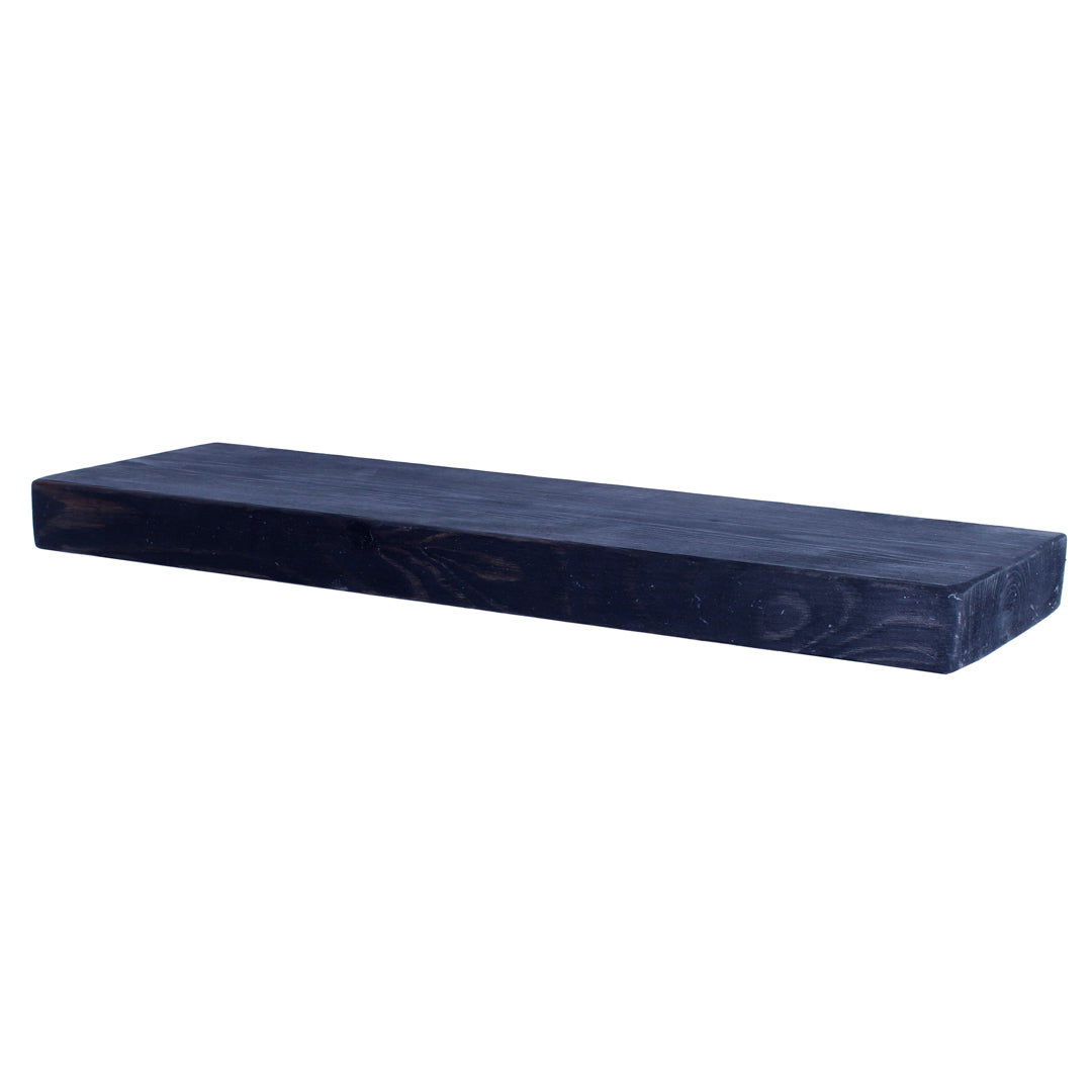 Crest and Weave, Pine Shelf, 220mm Wide, 40mm High, Rustic — side view