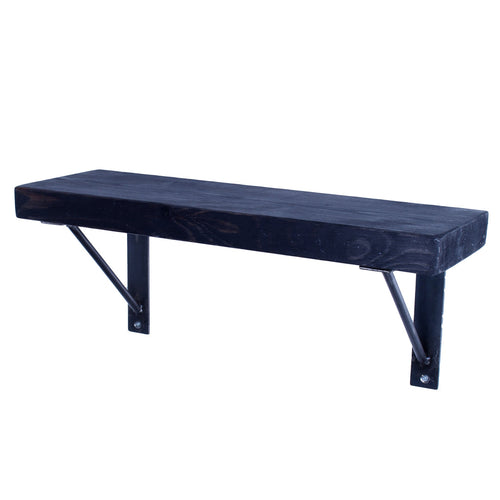 Crest and Weave, Pine Shelf, 220mm×40mm, 12mm Round Bracket, Rustic — main product photo