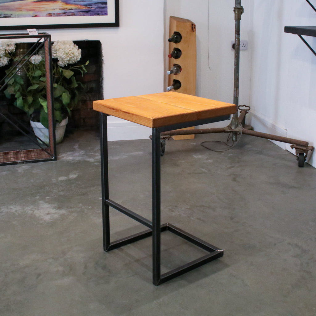 Crest and Weave, Solid Oak High Stool, 700mm Bar-height, 48mm Seat, Rustic — additional view 7