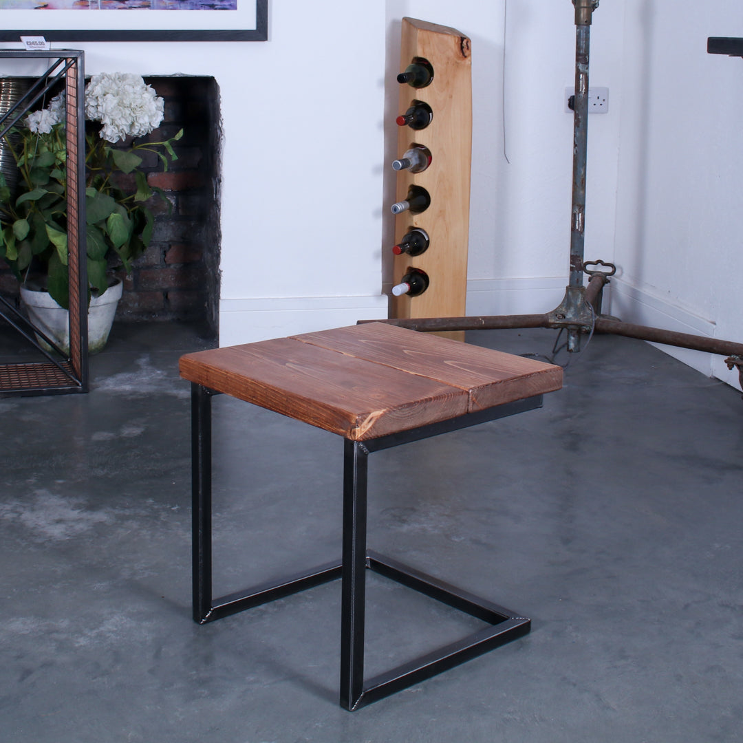 Crest and Weave, Solid Oak Low Stool, Seat 440×440mm, H460mm, Rustic — additional view 7