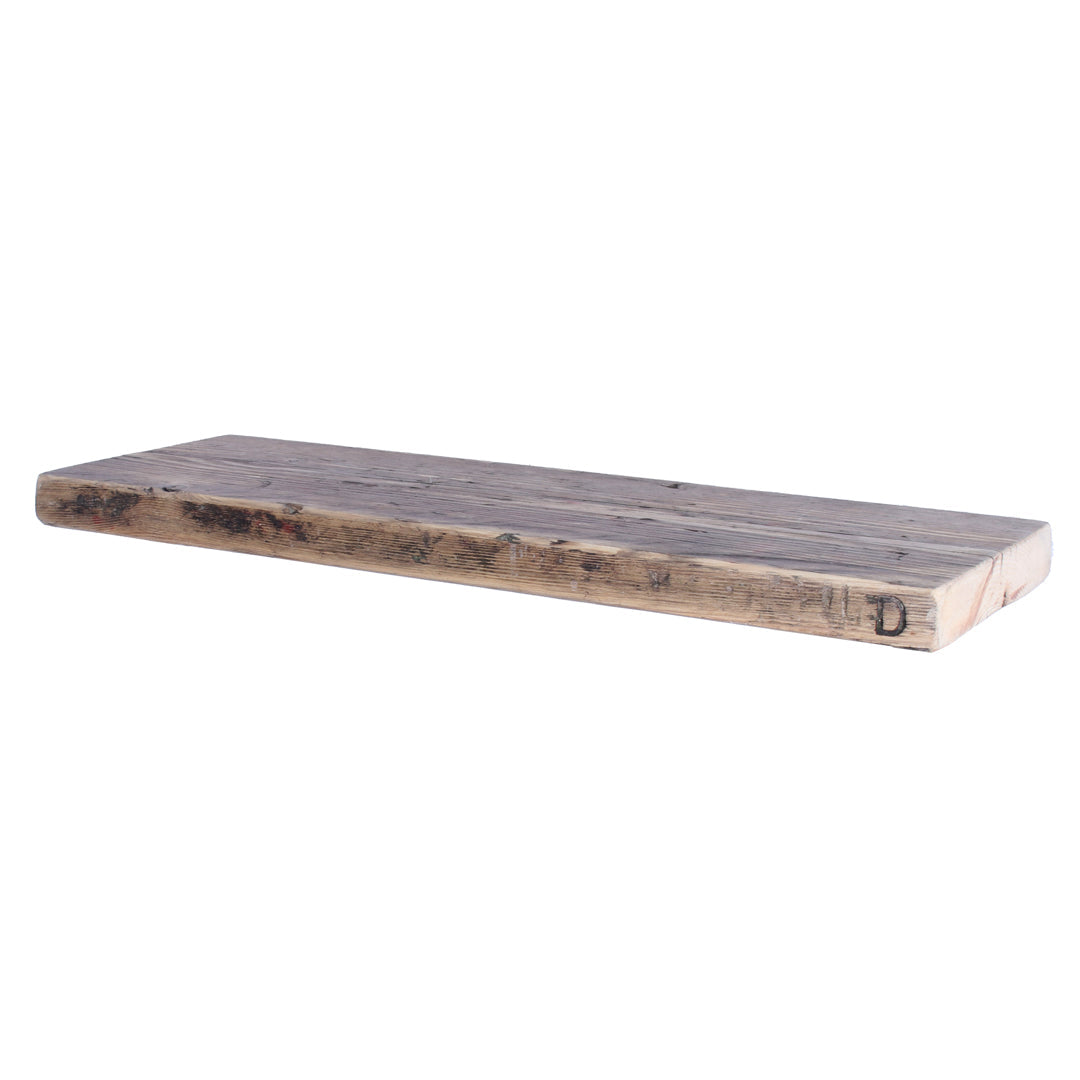 Crest and Weave, Reclaimed Scaffold Shelf, 220mm, Handmade UK, Rustic — main product photo