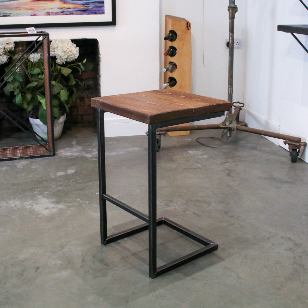 Crest and Weave, Solid Oak High Stool, 700mm Bar-height, 48mm Seat, Rustic — additional view 11