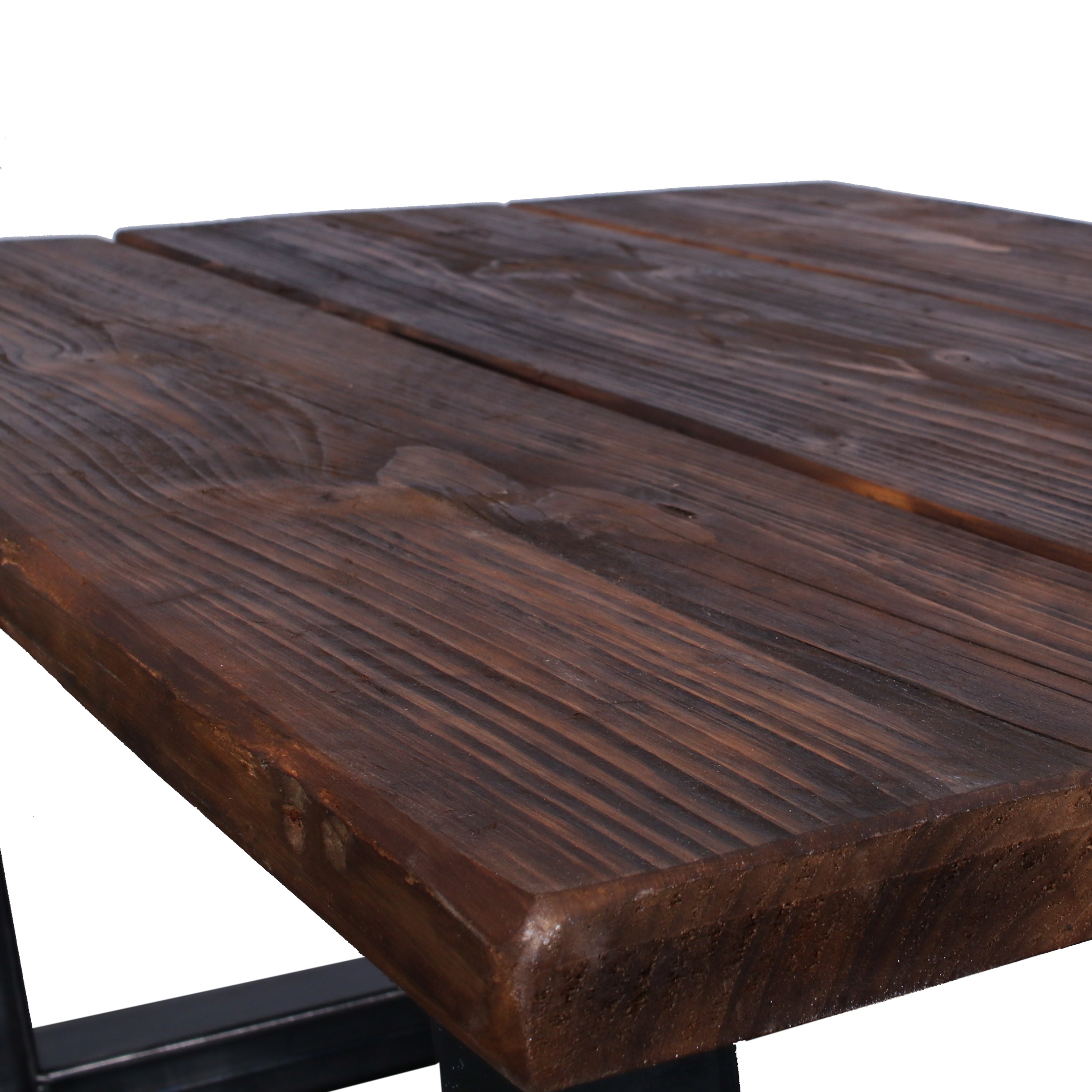 Crest and Weave, Scaffold Board Side Table, 440×440mm, 38mm Top, Rustic — additional view 8